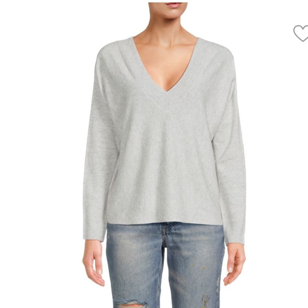 Vince  LINEN AND CASHMERE-BLEND JUMPER IN GREY
